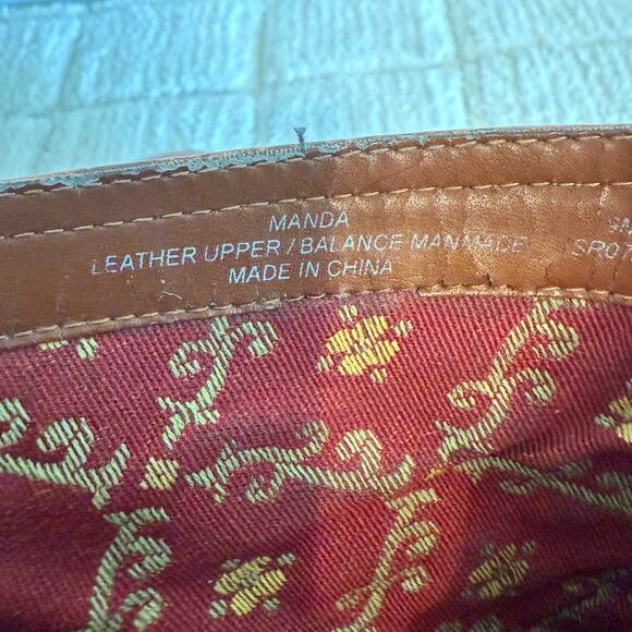 VTG Liz Claiborne Flex Brown Leather Ankle Boots Size 9 Y2K Boho Retro Romantic - Picture 11 of 15